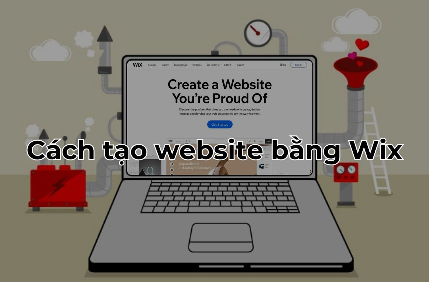 Cách tạo website bằng Wix