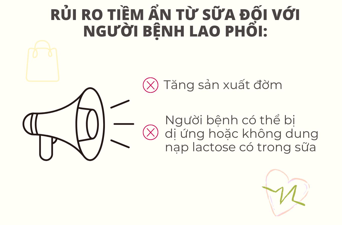 Một số rủi ro tiềm ẩn từ sữa mà người bệnh lao phổi cần lưu ý