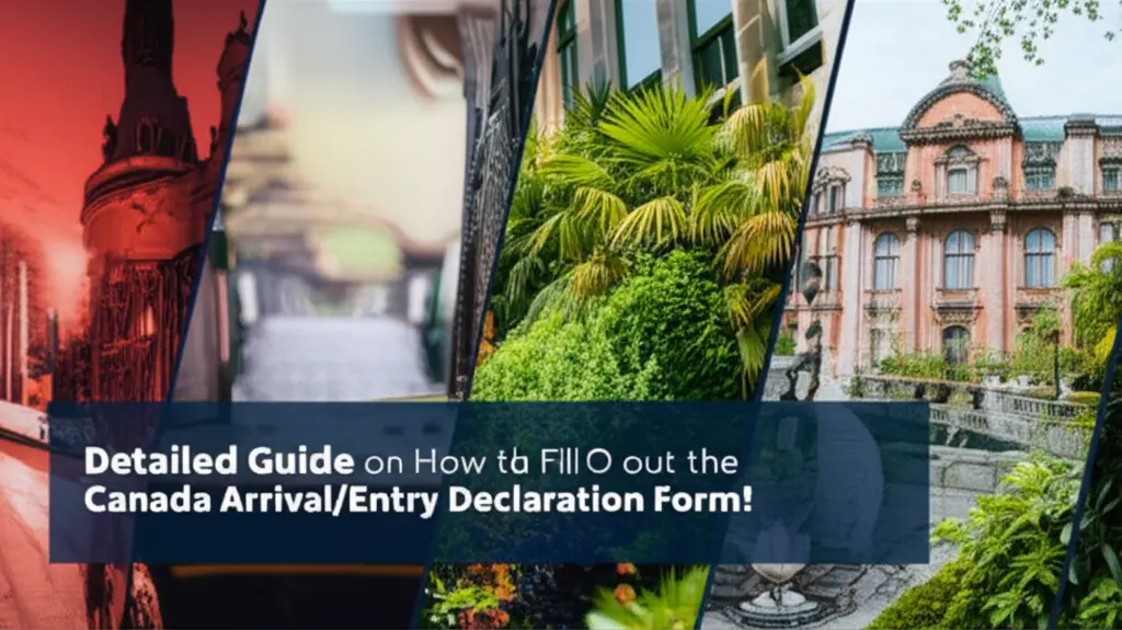 Tờ khai nhập cảnh Canada gồm những phần nào?