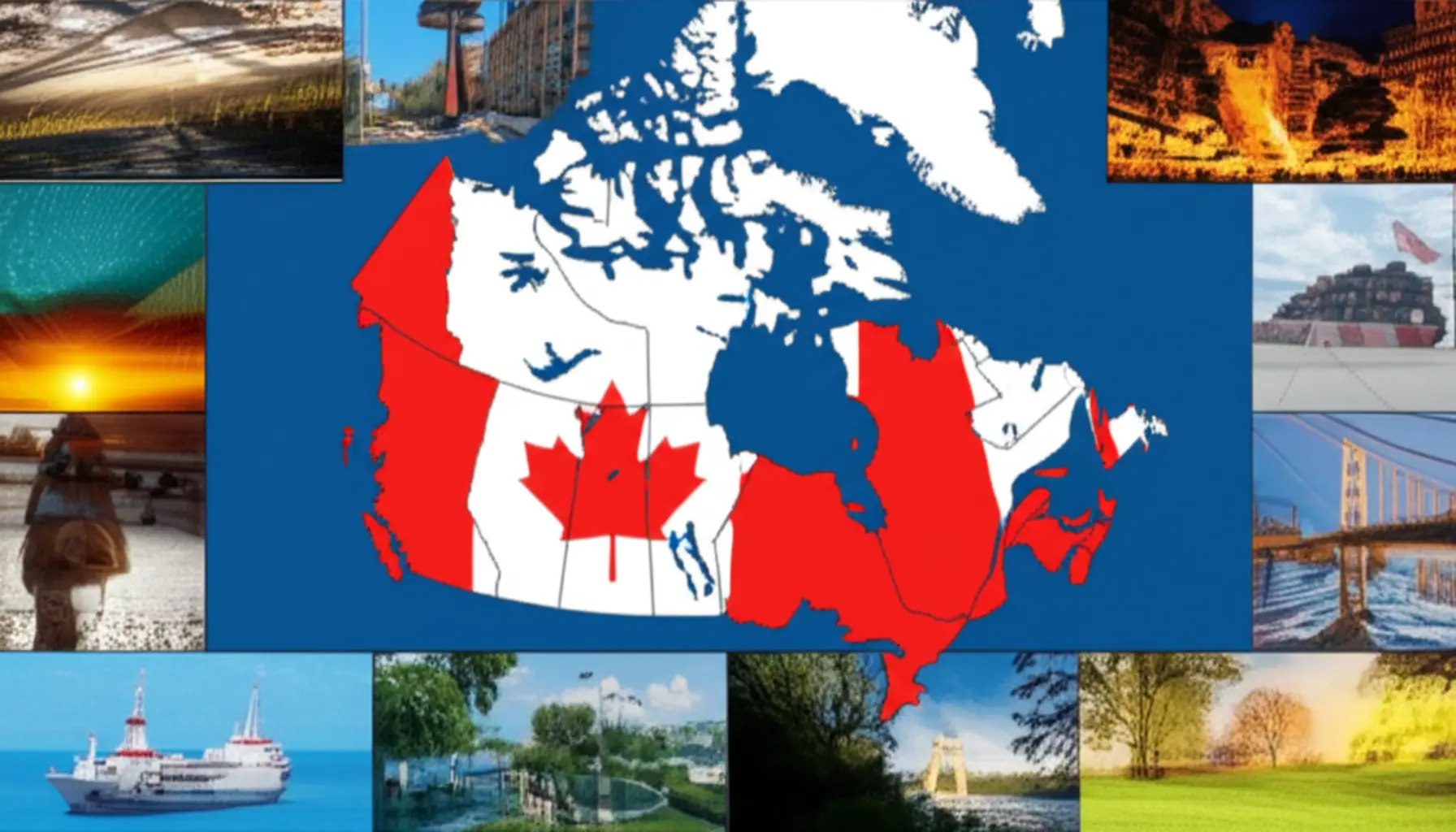 Ontario, Quebec, British Columbia nằm ở vị trí nào?